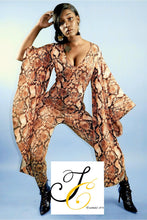 Load image into Gallery viewer, NO FEAR SNAKE PRINT JUMPSUIT!
