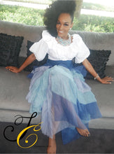 Load image into Gallery viewer, Cotton Candy Blue Tulle Skirt!
